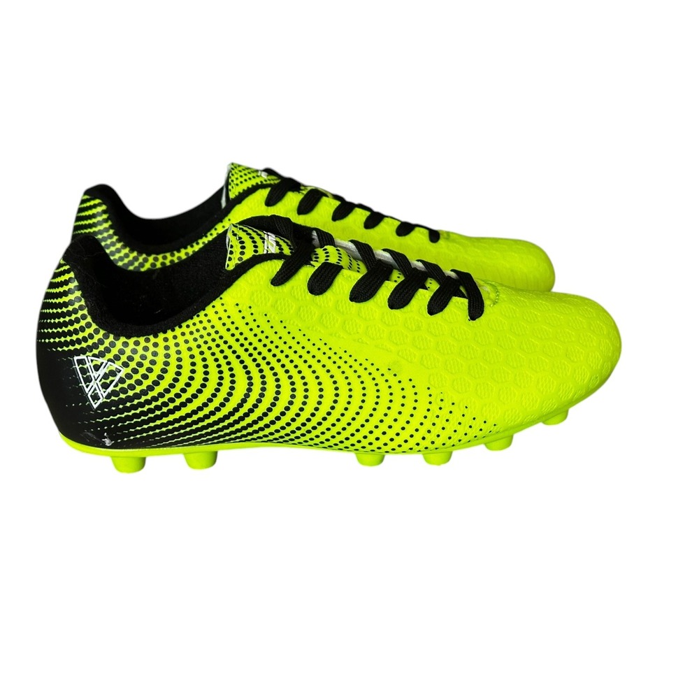 Zentic Soccer Cleats Outdoor Training Neon‎ Green Black Shoes Size 4.5